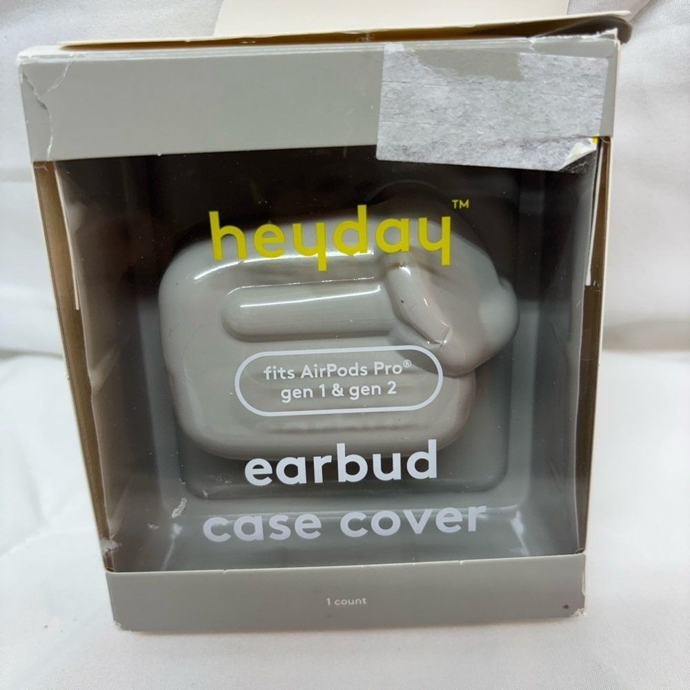 NWT Heyday Earbud Case Cover - Gray fits Apple AirPods gen 1 & gen 2